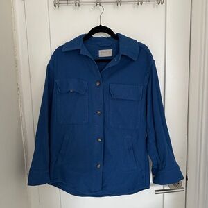 Everlane Oversized Blue Shirt Jacket